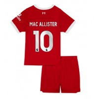 Liverpool Alexis Mac Allister #10 Domáci Detský futbalový dres 2023-24 Krátky Rukáv (+ trenírky)